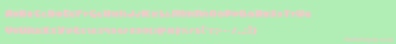 Blitzstrikeexpand Font – Pink Fonts on Green Background