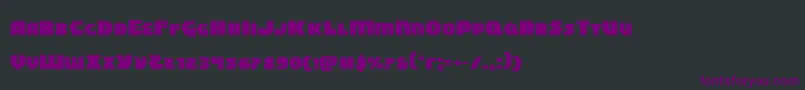 Blitzstrikeexpand Font – Purple Fonts on Black Background