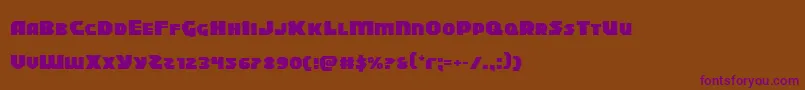 Шрифт Blitzstrikeexpand – фиолетовые шрифты на коричневом фоне