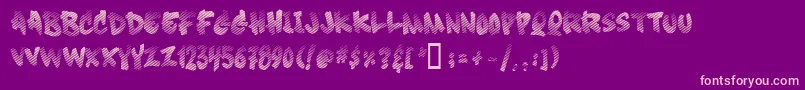 Softsugarfade Font – Pink Fonts on Purple Background