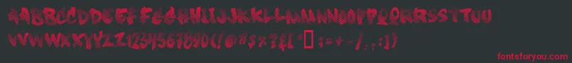 Softsugarfade Font – Red Fonts on Black Background