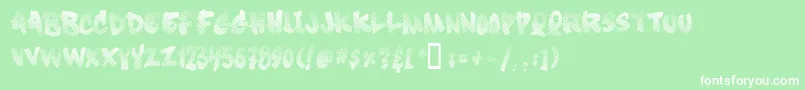 Softsugarfade Font – White Fonts on Green Background