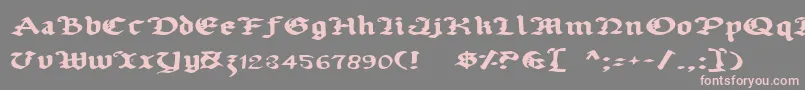 fuente UberhГ¶lmeExpanded – Fuentes Rosadas Sobre Fondo Gris