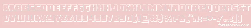 Libertylegion3D Font – White Fonts on Pink Background