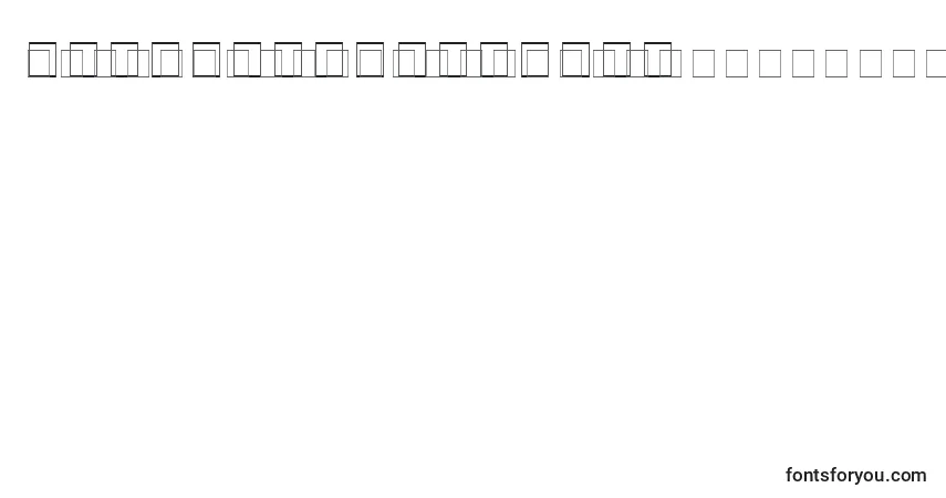 Fuente SampleEsf2Normal - alfabeto, números, caracteres especiales