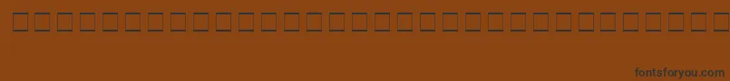 SampleEsf2Normal Font – Black Fonts on Brown Background