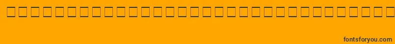Шрифт SampleEsf2Normal – чёрные шрифты на оранжевом фоне