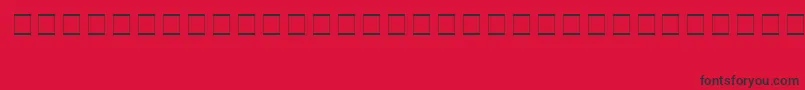SampleEsf2Normal Font – Black Fonts on Red Background