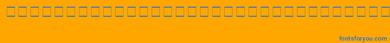 SampleEsf2Normal Font – Blue Fonts on Orange Background