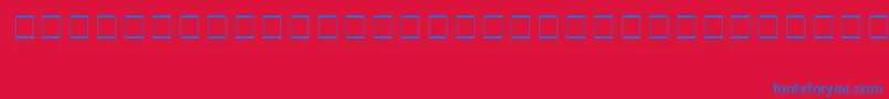 SampleEsf2Normal Font – Blue Fonts on Red Background