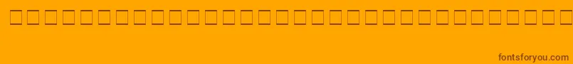 SampleEsf2Normal Font – Brown Fonts on Orange Background