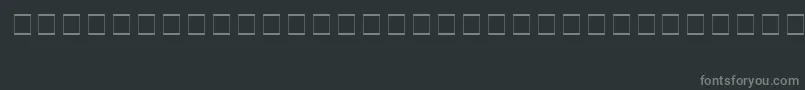 Шрифт SampleEsf2Normal – серые шрифты на чёрном фоне