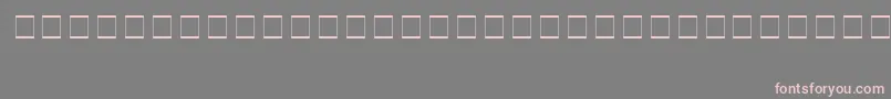フォントSampleEsf2Normal – 灰色の背景にピンクのフォント