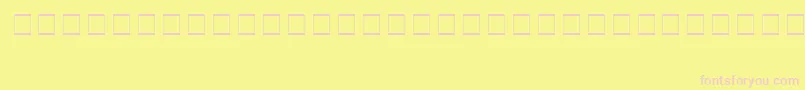 SampleEsf2Normal Font – Pink Fonts on Yellow Background