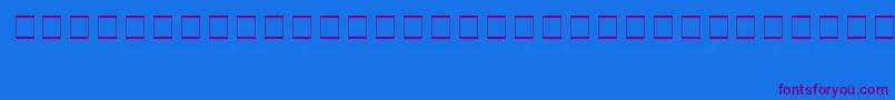 Шрифт SampleEsf2Normal – фиолетовые шрифты на синем фоне