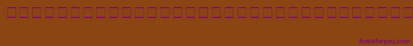 SampleEsf2Normal Font – Purple Fonts on Brown Background