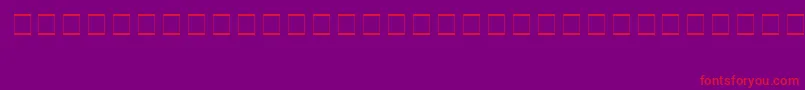 SampleEsf2Normal Font – Red Fonts on Purple Background
