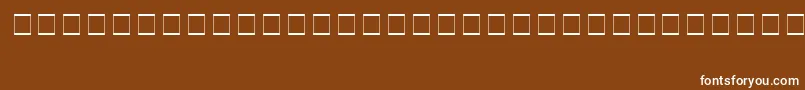 Шрифт SampleEsf2Normal – белые шрифты на коричневом фоне