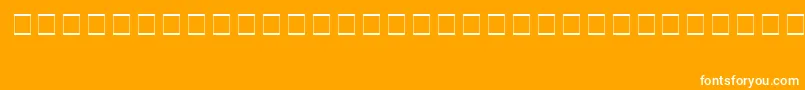 SampleEsf2Normal Font – White Fonts on Orange Background