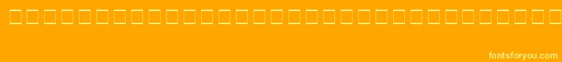 SampleEsf2Normal Font – Yellow Fonts on Orange Background