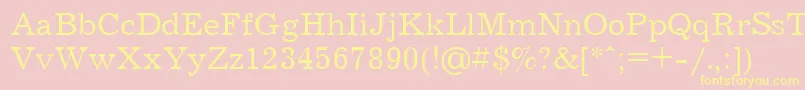 More about Jrn55 Font Jrn55 Font – Yellow Fonts on Pink Background