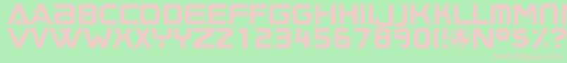 フォントBoombox ffy – 緑の背景にピンクのフォント