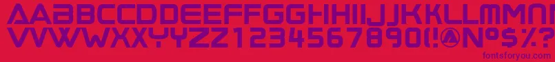 Boombox ffy Font – Purple Fonts on Red Background