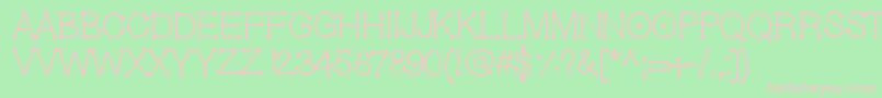 Geldoticaf Font – Pink Fonts on Green Background