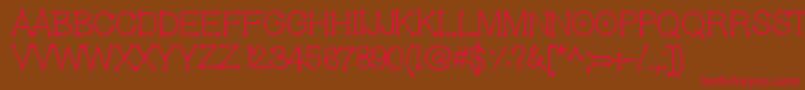 Geldoticaf Font – Red Fonts on Brown Background