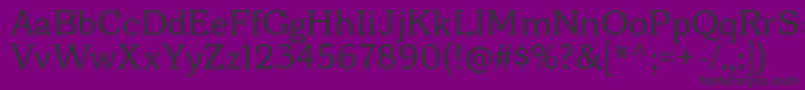 Weitere Informationen zur BonoborgRegular-Schriftart BonoborgRegular-Schriftart – Schwarze Schriften auf violettem Hintergrund