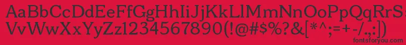 BonoborgRegular Font – Black Fonts on Red Background