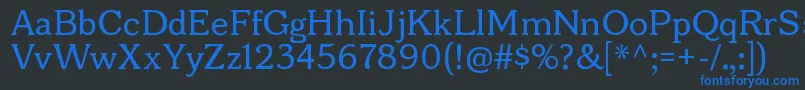 BonoborgRegular Font – Blue Fonts on Black Background
