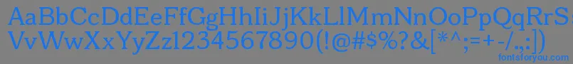 BonoborgRegular Font – Blue Fonts on Gray Background