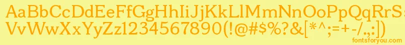 BonoborgRegular Font – Orange Fonts on Yellow Background
