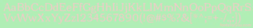 BonoborgRegular Font – Pink Fonts on Green Background