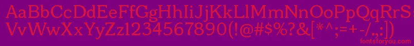 BonoborgRegular Font – Red Fonts on Purple Background