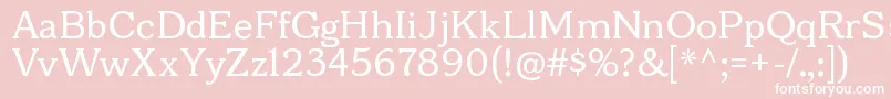 BonoborgRegular Font – White Fonts on Pink Background