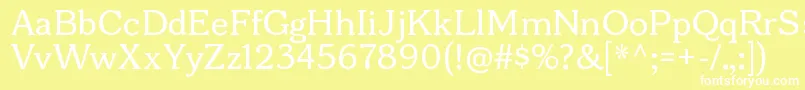 BonoborgRegular Font – White Fonts on Yellow Background