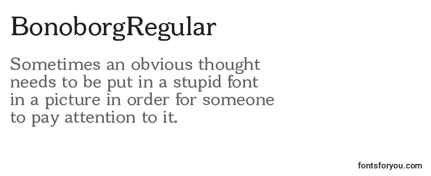 Review of the BonoborgRegular Font