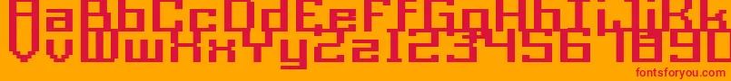 Подробнее о шрифте Acme9RegularBoldXtnd Шрифт Acme9RegularBoldXtnd – красные шрифты на оранжевом фоне