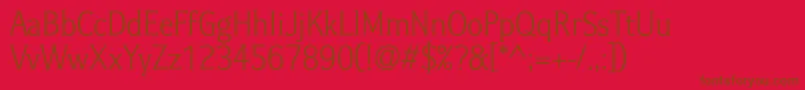 Idealgothic Font – Brown Fonts on Red Background