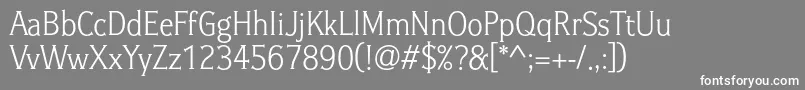 Idealgothic Font – White Fonts on Gray Background
