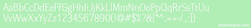 Idealgothic Font – White Fonts on Green Background