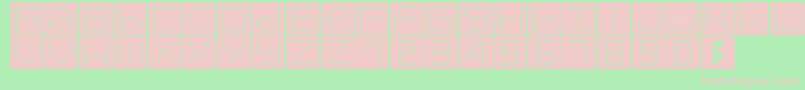 Orb Font – Pink Fonts on Green Background