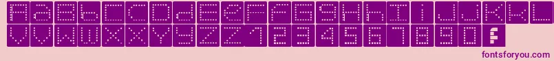 Orb Font – Purple Fonts on Pink Background