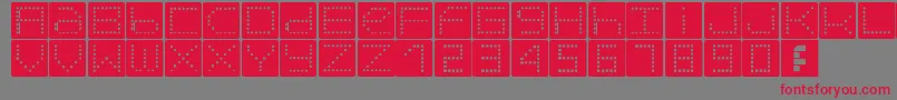 Orb Font – Red Fonts on Gray Background