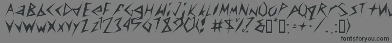 Amplifier Font – Black Fonts on Gray Background
