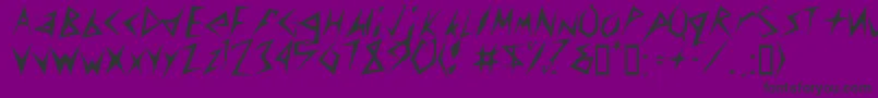 Amplifier Font – Black Fonts on Purple Background