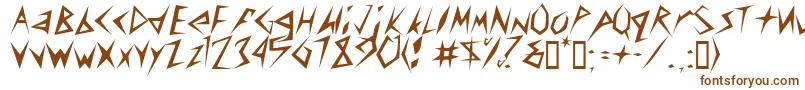 Amplifier Font – Brown Fonts on White Background
