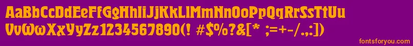 More about HeroldcBold Font HeroldcBold Font – Orange Fonts on Purple Background